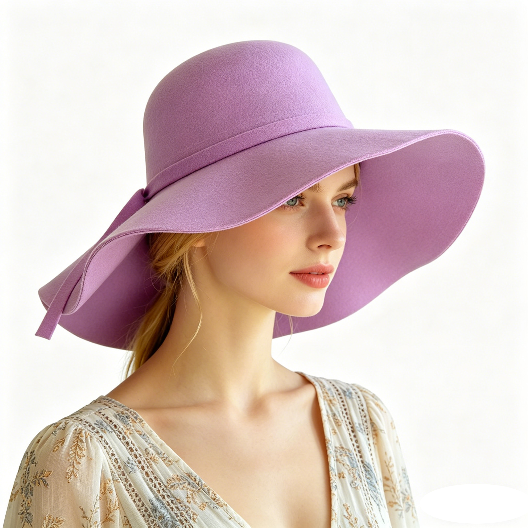 Women Fedora Hat Vintage Lady  - Hat Floppy Wide recensione e prezzo