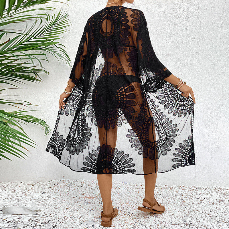 Illusion Sheer Beach Cover 202 - Kimono Sheer Floral recensione e prezzo