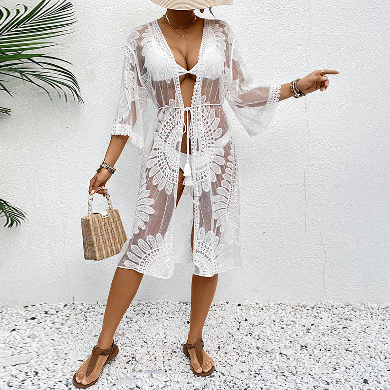 Illusion Sheer Beach Cover 202 - Kimono Sheer Floral recensione e prezzo