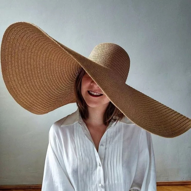 Oversized Beach Straw Hats for - Hat Floppy Wide recensione e prezzo