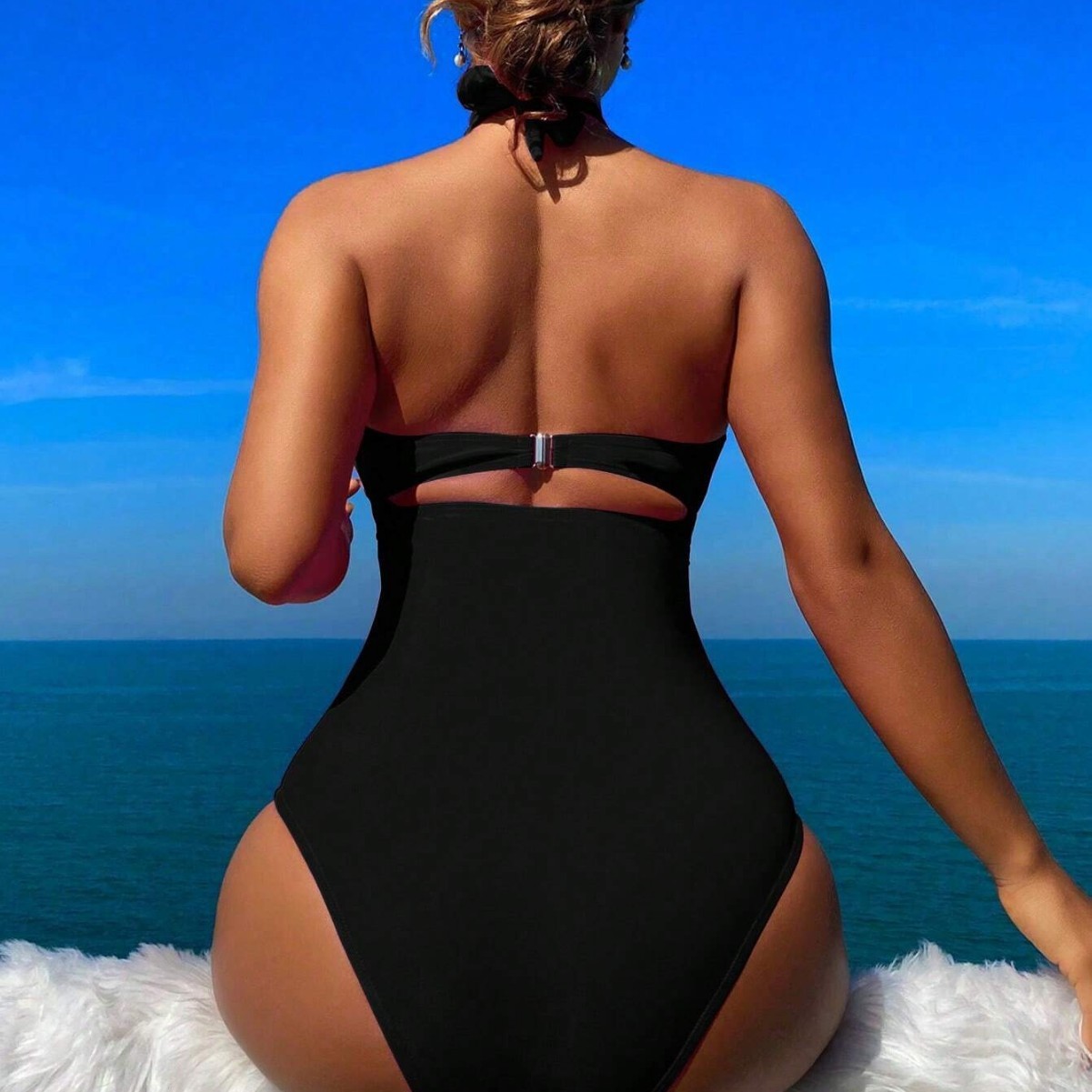 Women Swimsuit Halter Neck Sol - Swimsuit Bikini Ruched recensione e prezzo