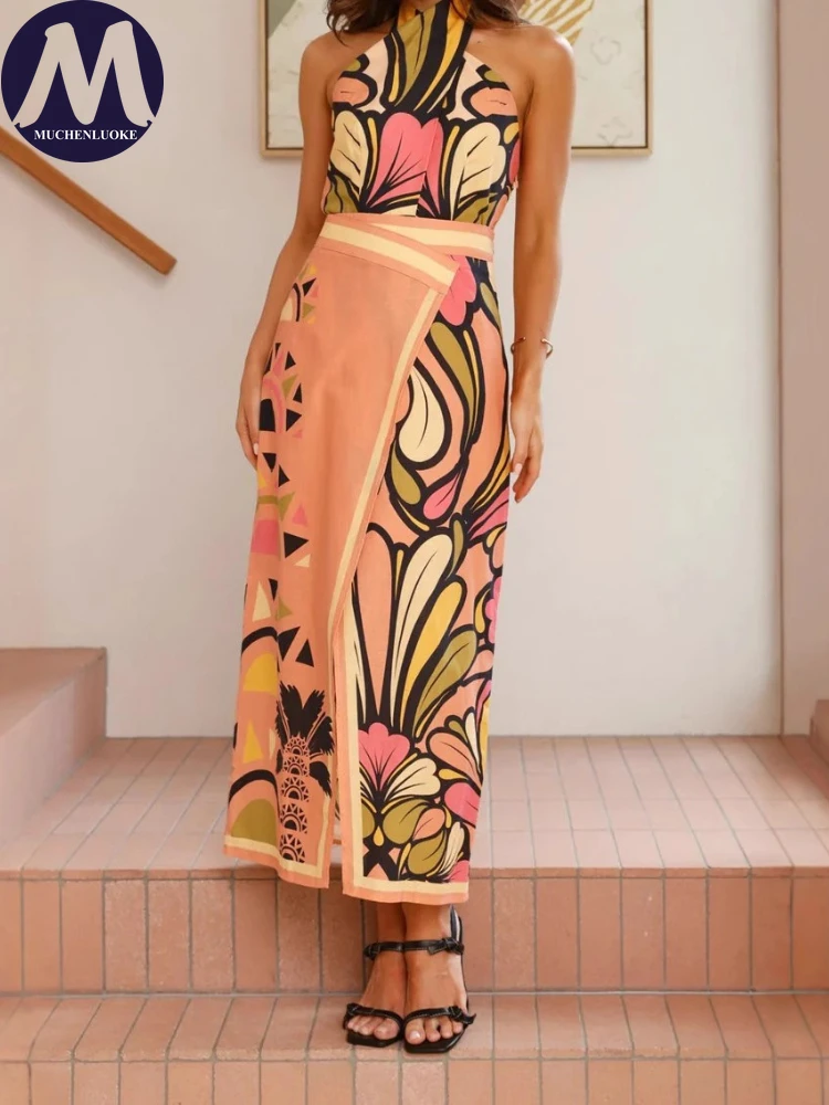 Set 2 Piece Woman Summer New S - Linen Dress Wrap recensione e prezzo