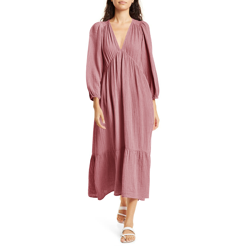 Muslin 100% Cotton Long Sleeve - Linen Dress Wrap recensione e prezzo