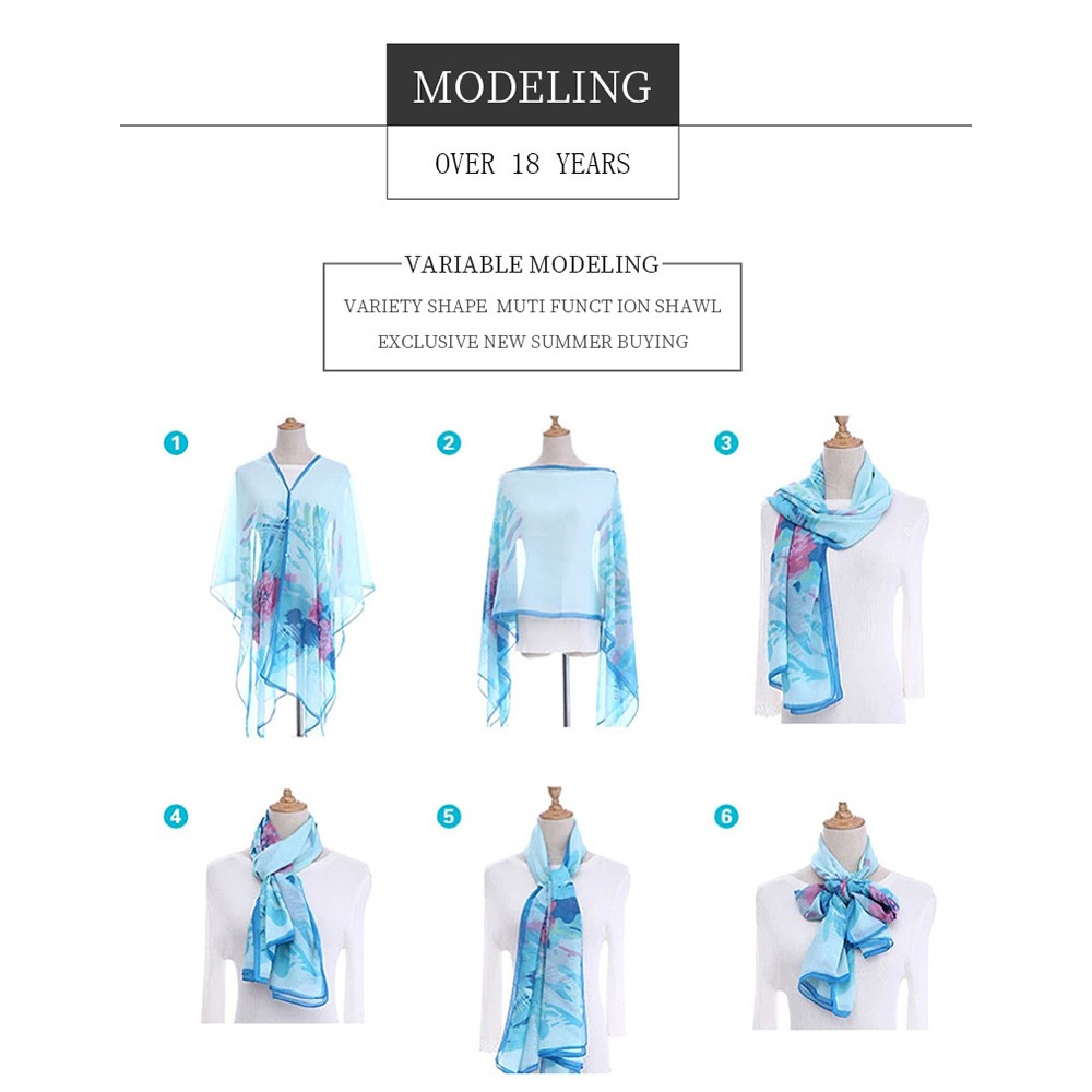 Fashion Solid color Shawl Scar - Cover Up Kaftan recensione e prezzo