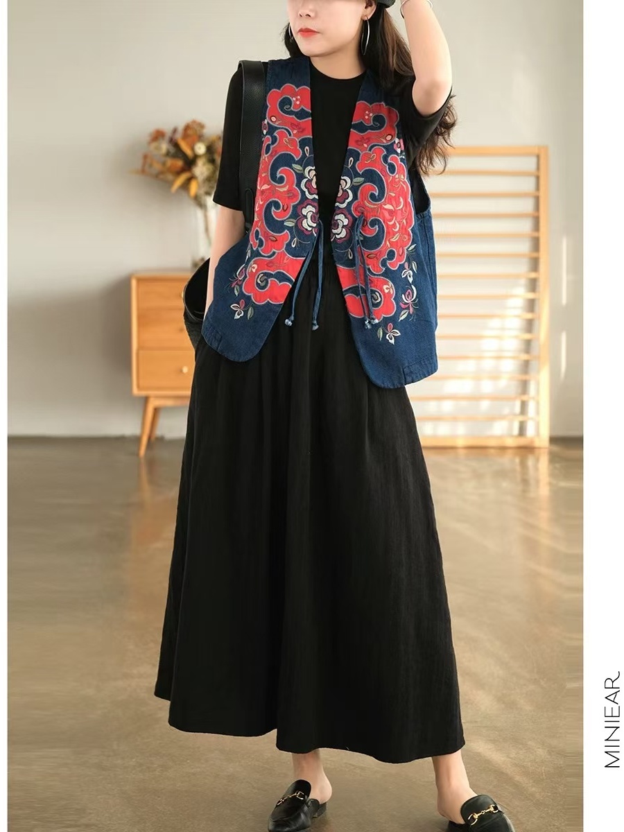 New 2025 Autumn Pure Color Flo - Midi Skirt Floral recensione e prezzo