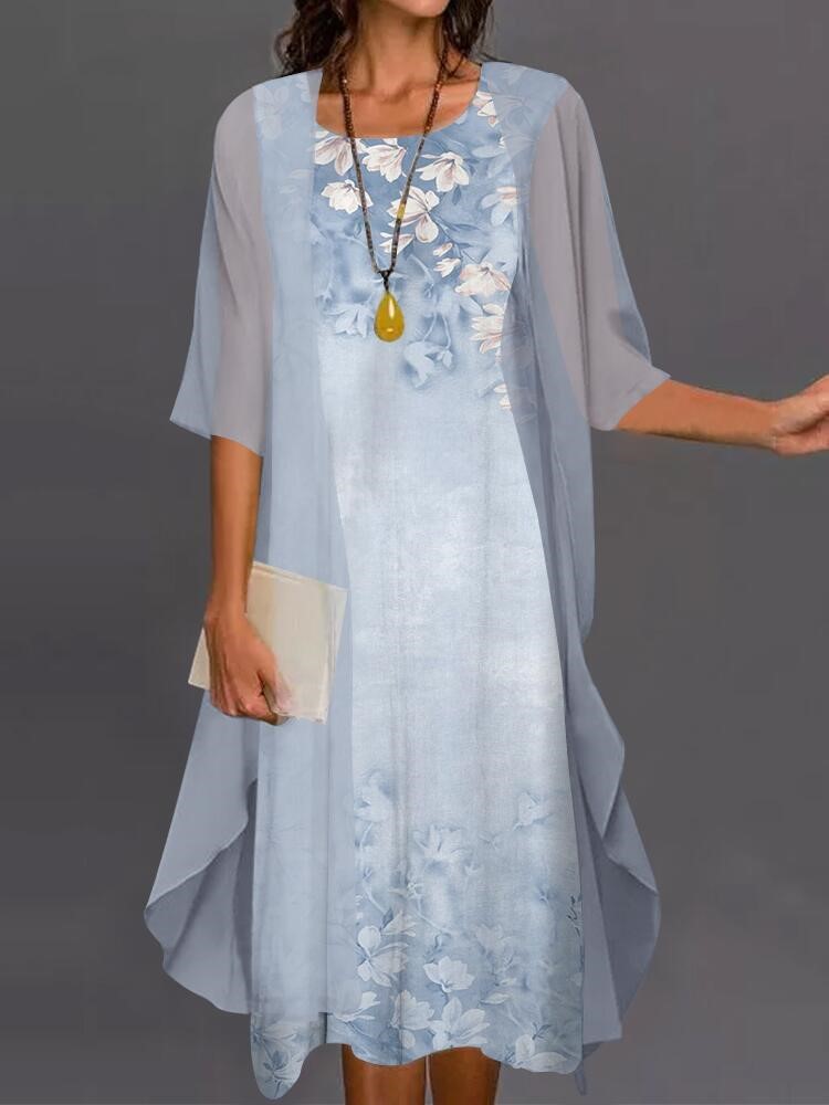 Summer Elegant Dress Two-piece - Romper Floral Print recensione e prezzo