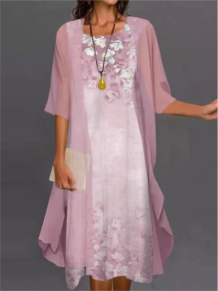Summer Elegant Dress Two-piece - Romper Floral Print recensione e prezzo
