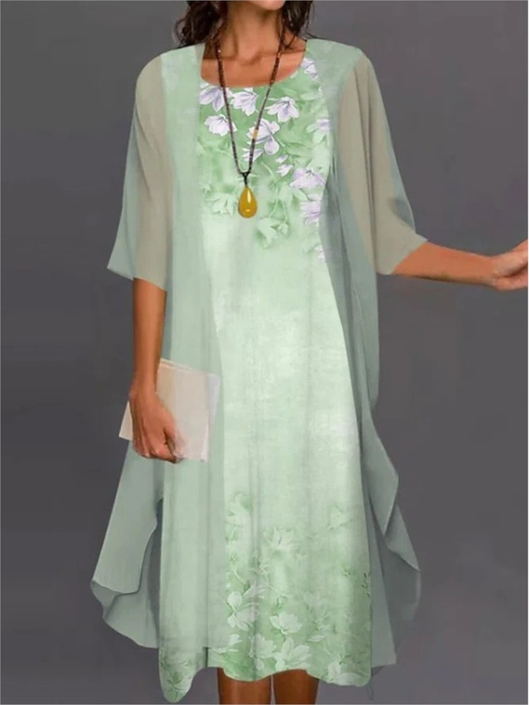 Summer Elegant Dress Two-piece - Romper Floral Print recensione e prezzo