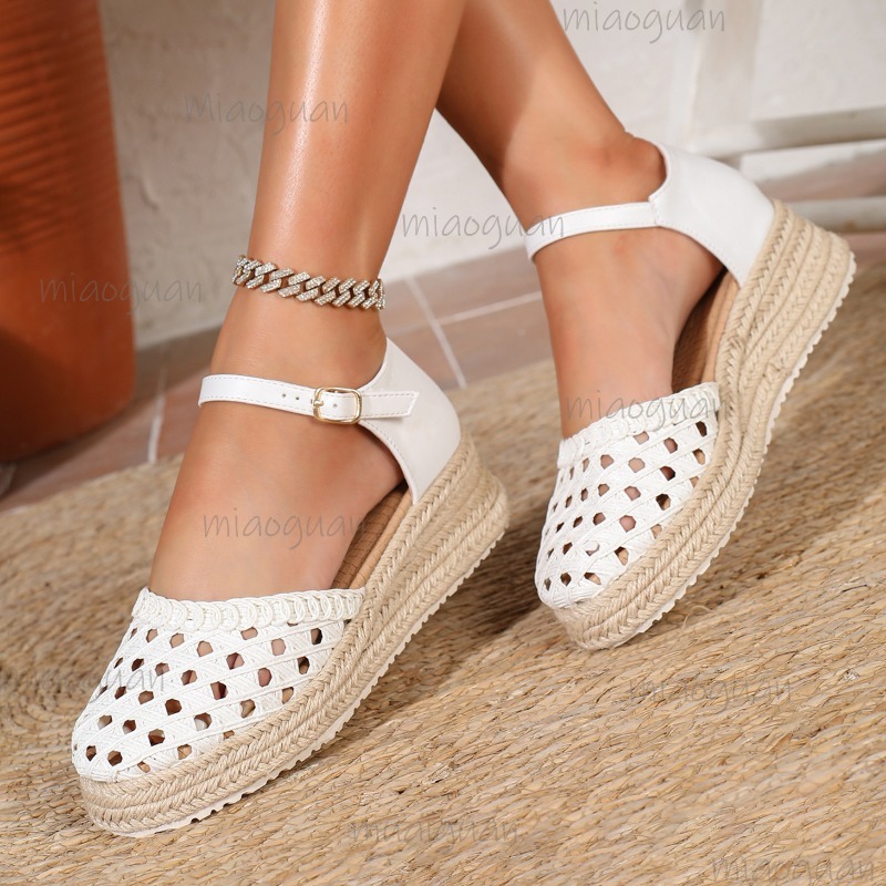 Boho Women's Hollow Out Woven  - Wedge Espadrille Women recensione e prezzo