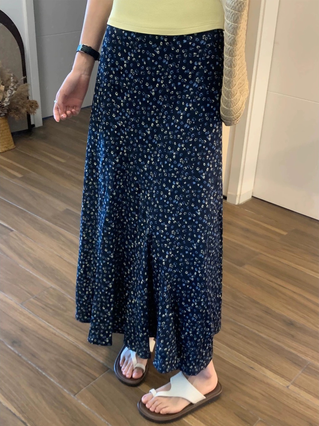 plus Size Floral Print A-Line  - Midi Skirt Floral recensione e prezzo