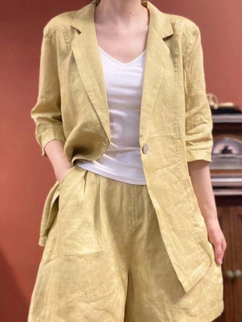 Slimming Wide Leg Short Pants  - Linen Pant Wide recensione e prezzo