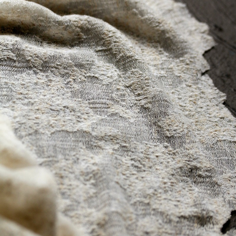 Distressed Vintage Textured Co - Linen Dress Wrap recensione e prezzo