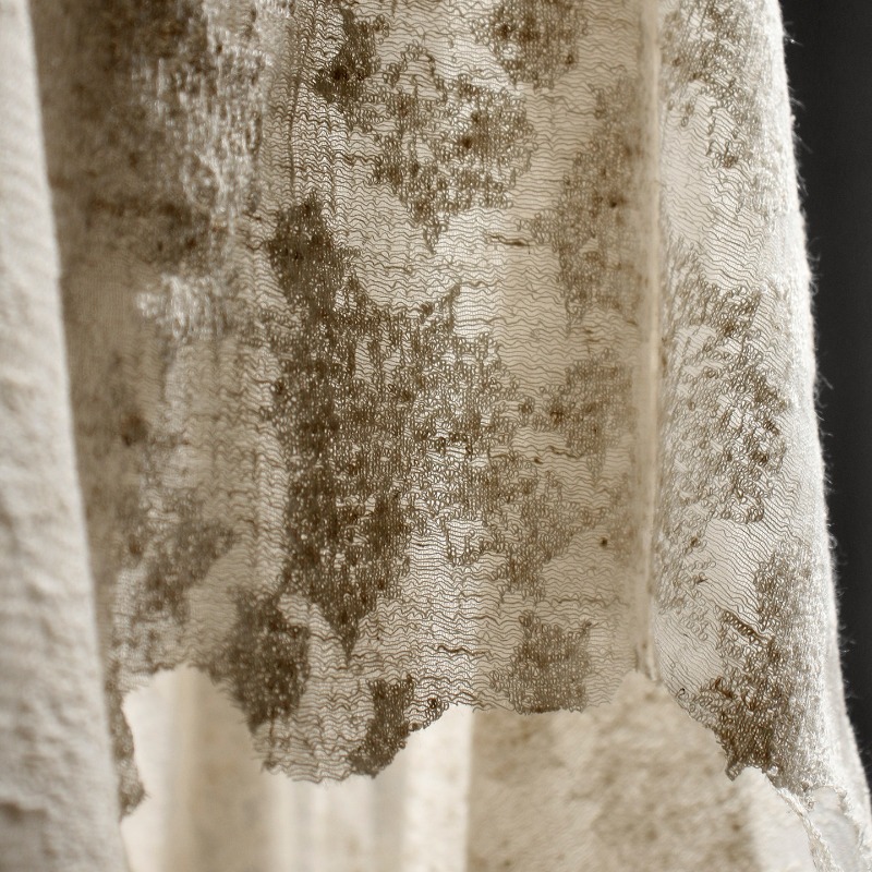 Distressed Vintage Textured Co - Linen Dress Wrap recensione e prezzo