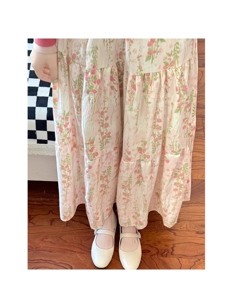 plus Size Women's Floral Print - Midi Skirt Floral recensione e prezzo