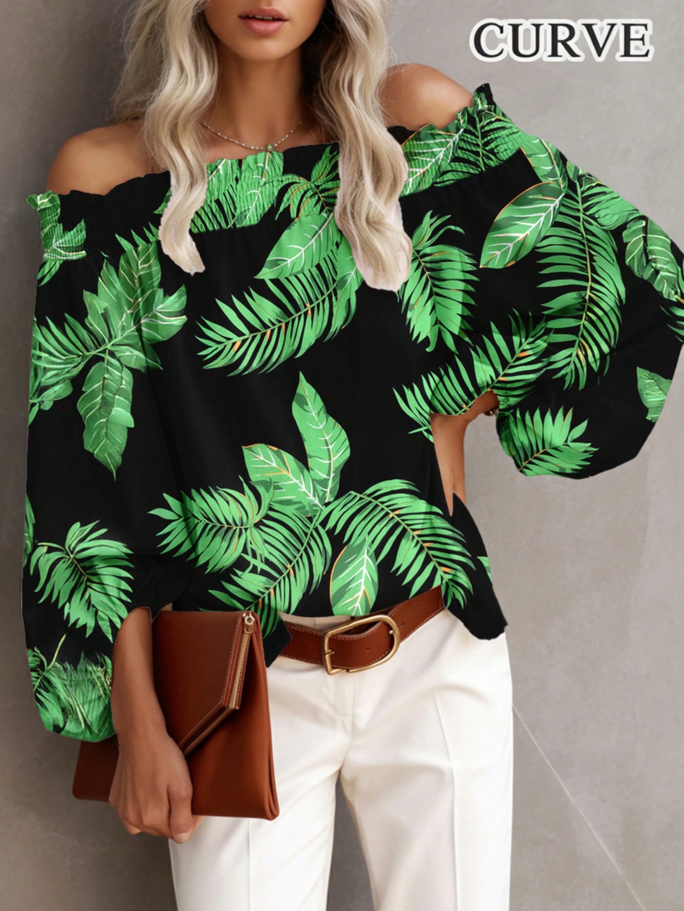 Plus Size New Women's Casual F - Blouse Off Shoulder recensione e prezzo