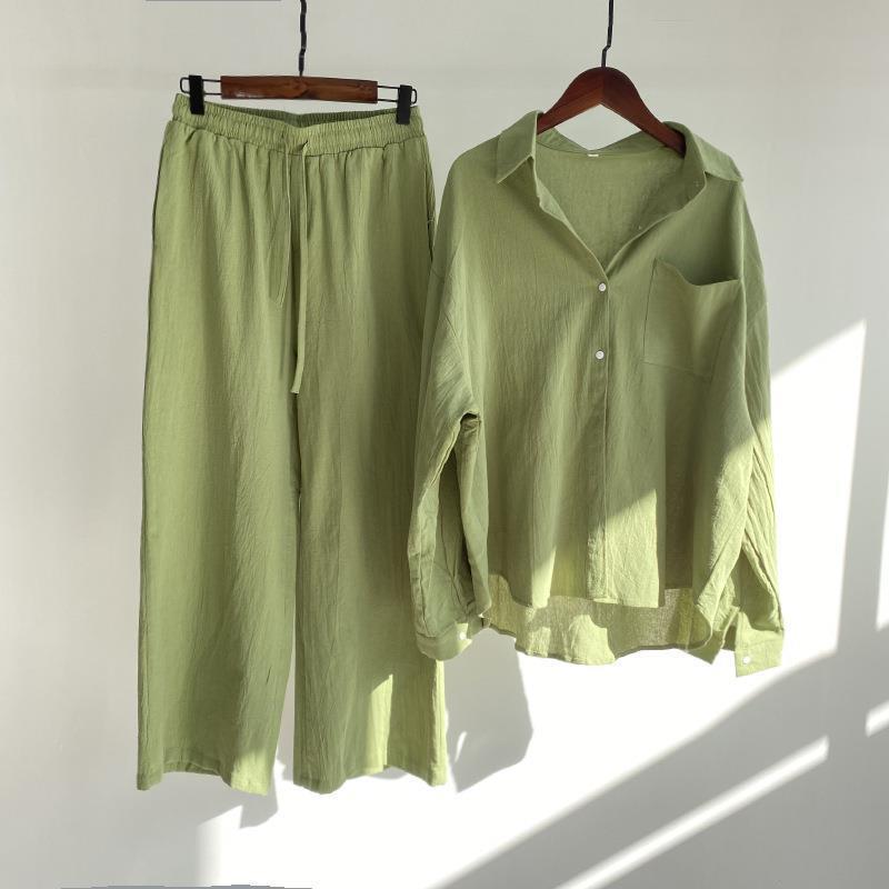 Women Cotton Linen 2 Piece Set - Linen Pant Wide recensione e prezzo