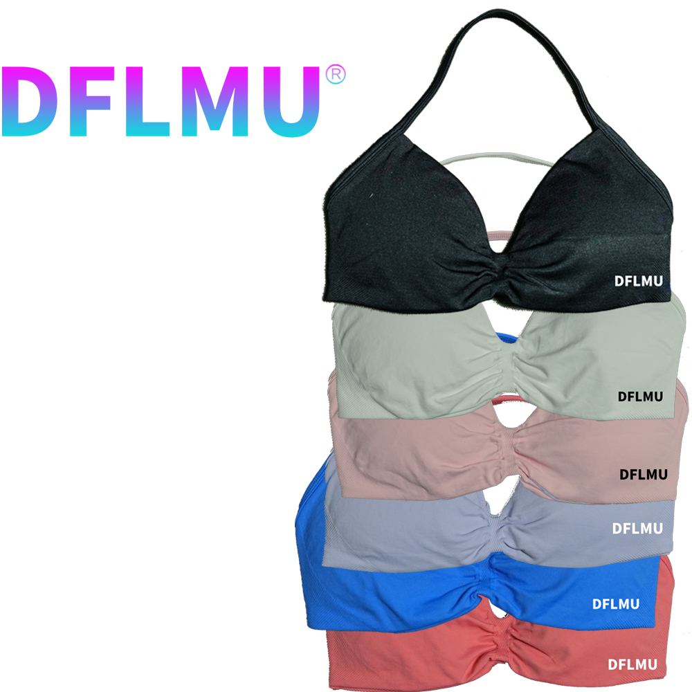 DFLMU Women Halter Sports Bra  - Crop Top Crochet recensione e prezzo