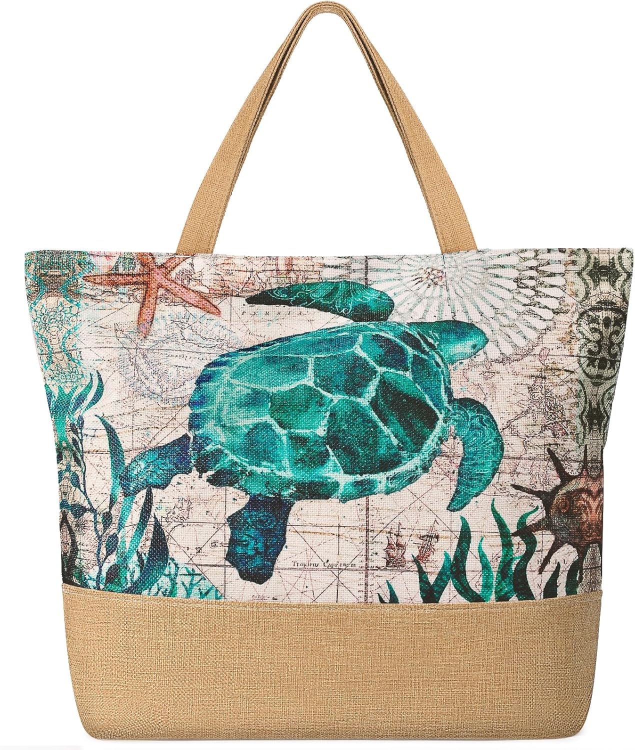 Large Beach Bag for Women with - Tote Bag Beach recensione e prezzo