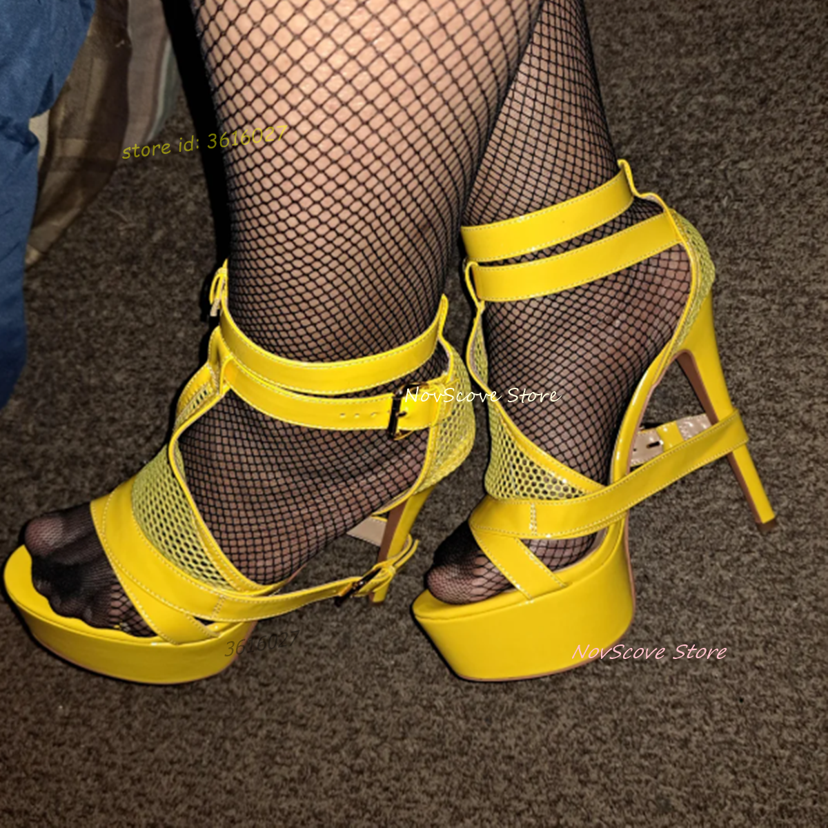 Yellow Open Toe Strappy Sandal - Sandal Strappy Heeled recensione e prezzo
