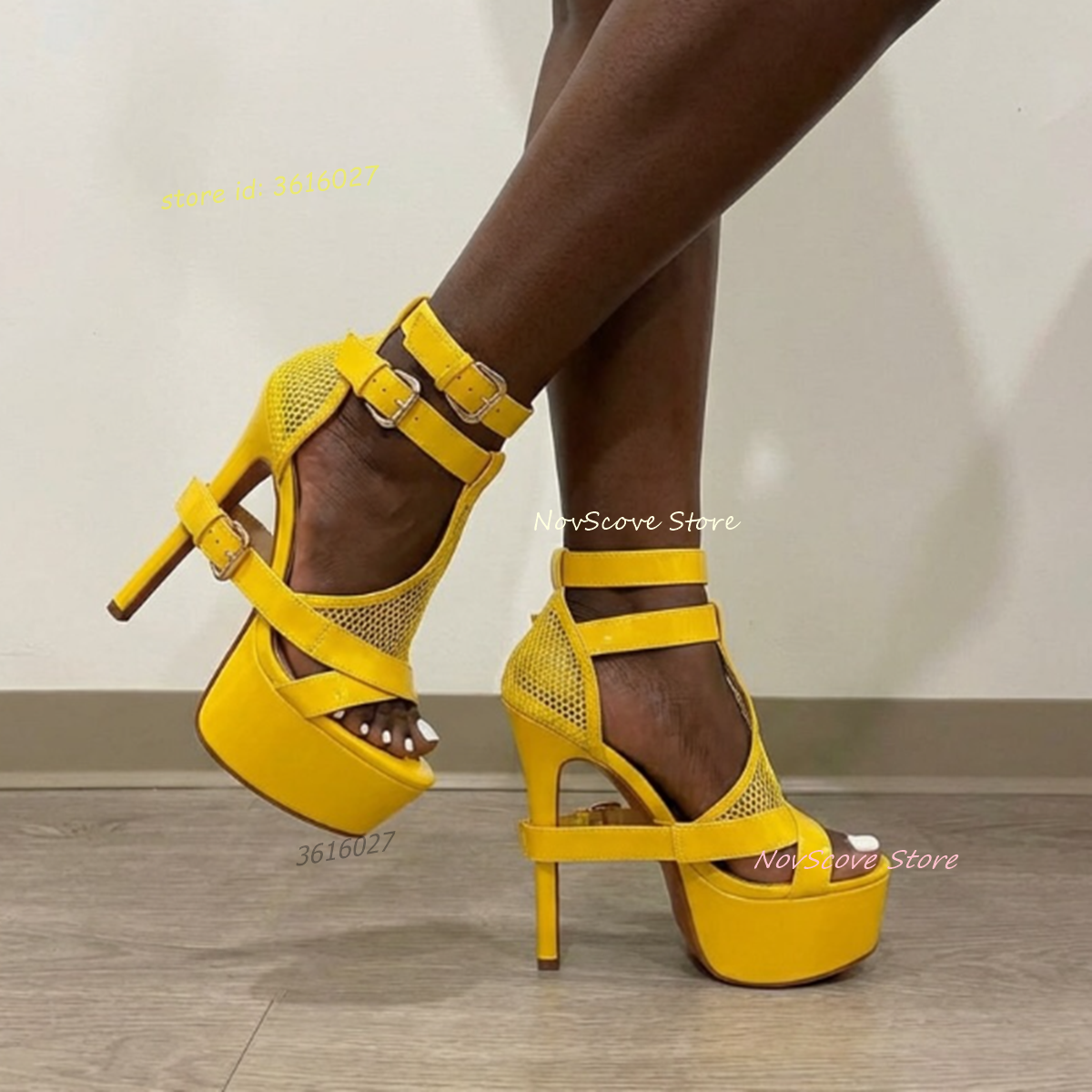 Yellow Open Toe Strappy Sandal - Sandal Strappy Heeled recensione e prezzo