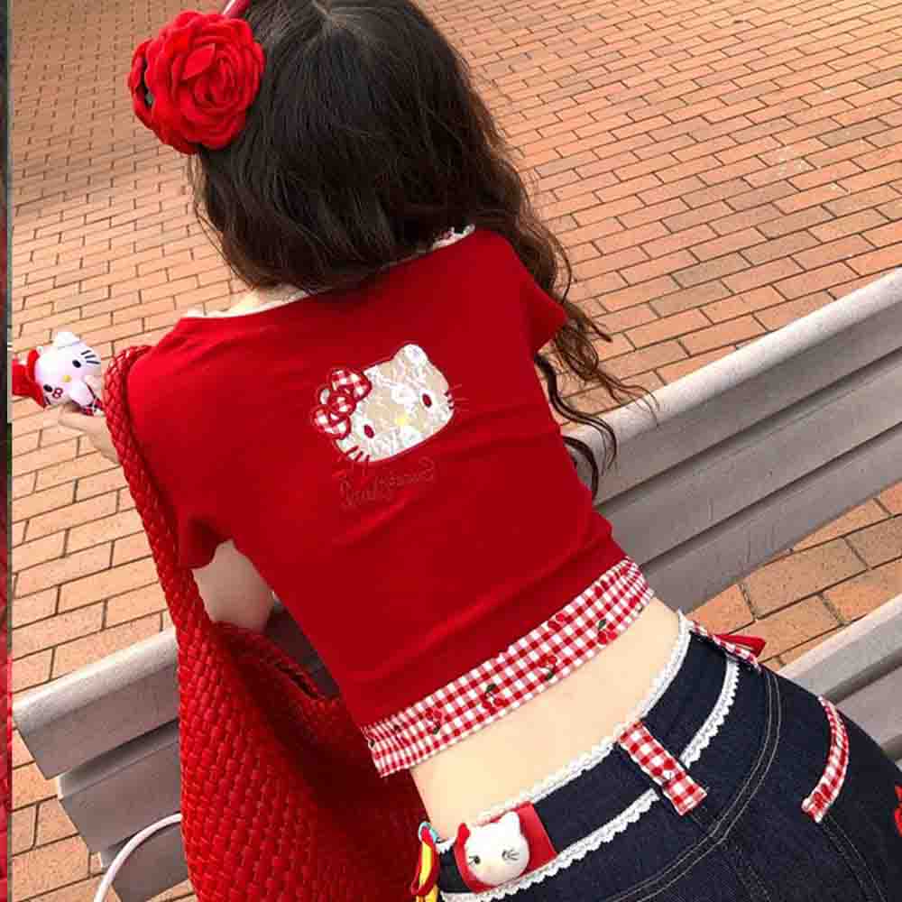 Hello Kitties Summer Women's S - Blouse Off Shoulder recensione e prezzo