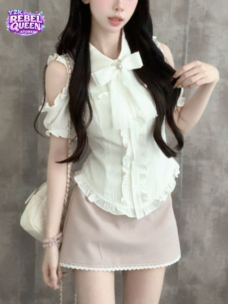 Japanese Sweet New 2 Piece Set - Blouse Off Shoulder recensione e prezzo