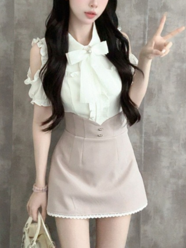 Japanese Sweet New 2 Piece Set - Blouse Off Shoulder recensione e prezzo