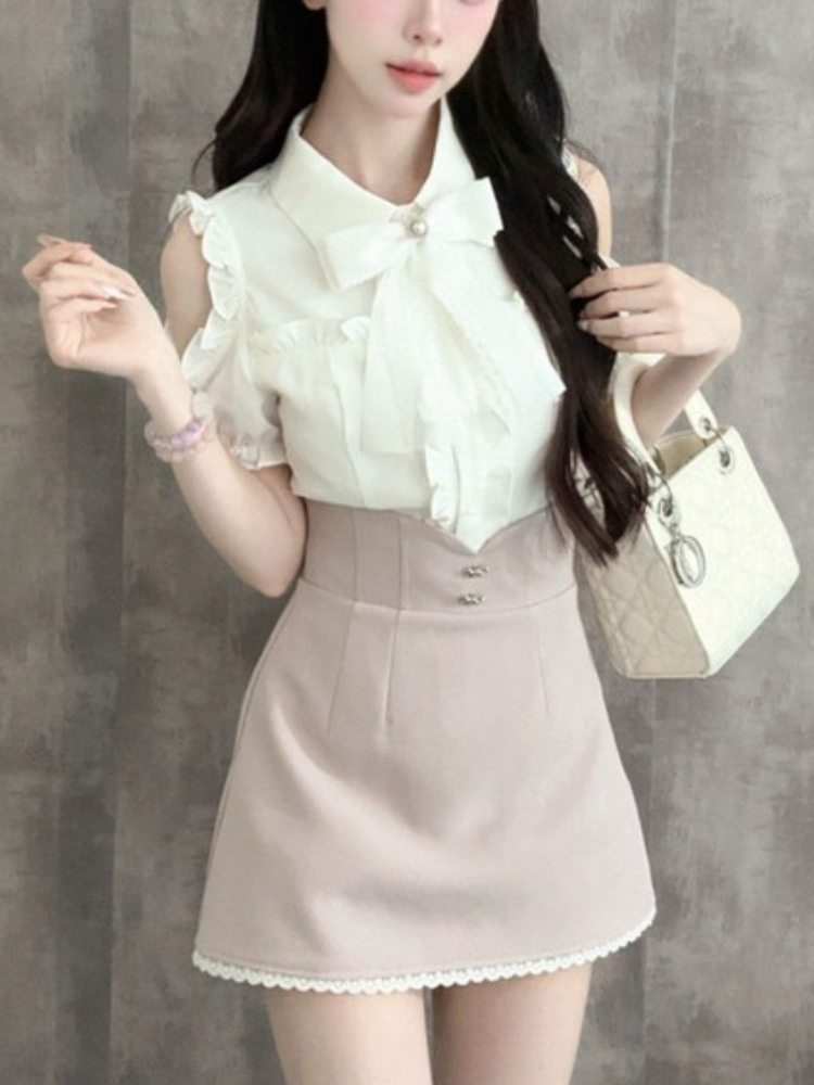 Japanese Sweet New 2 Piece Set - Blouse Off Shoulder recensione e prezzo