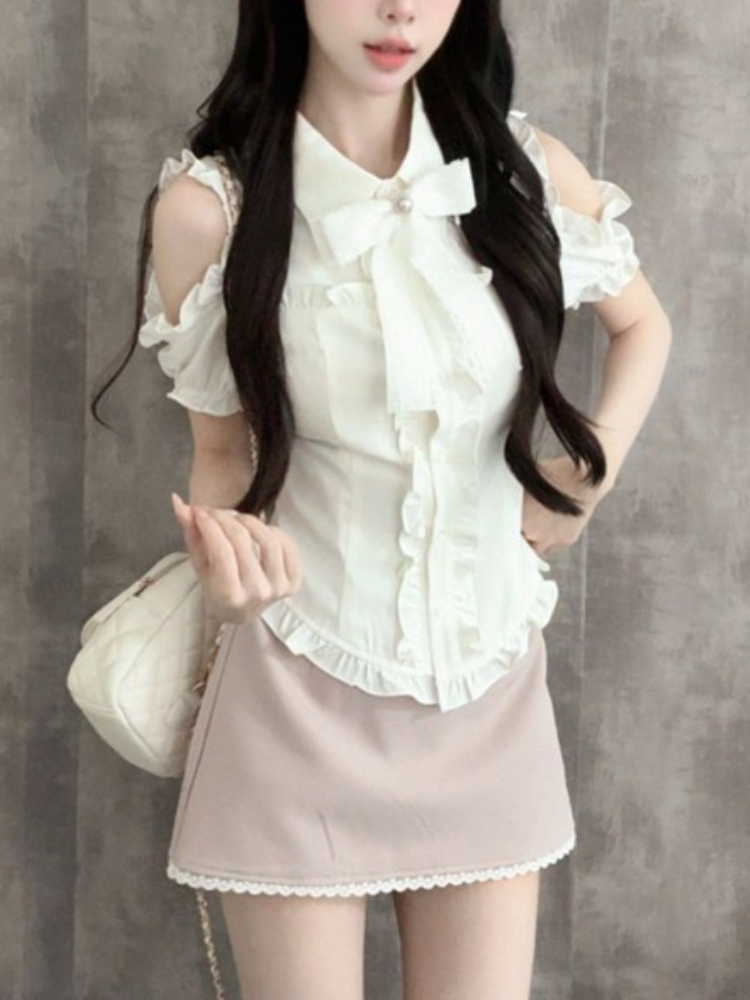 Japanese Sweet New 2 Piece Set - Blouse Off Shoulder recensione e prezzo