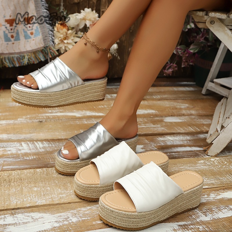 Women's Ruched Espadrille Wedg - Wedge Espadrille Women recensione e prezzo