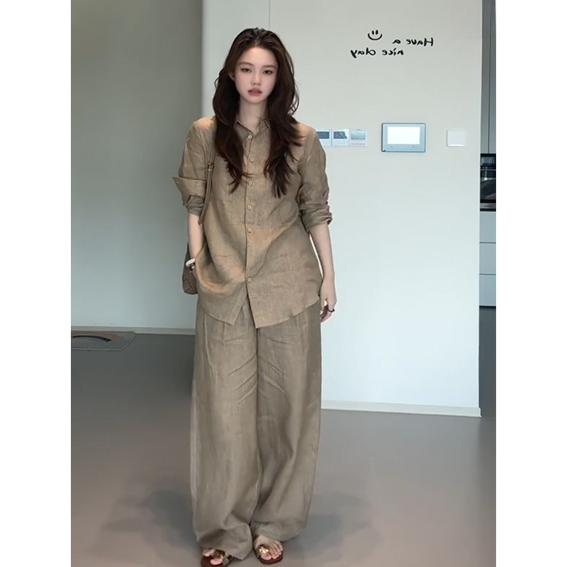 High-End Cotton Linen Blend Wo - Linen Pant Wide recensione e prezzo