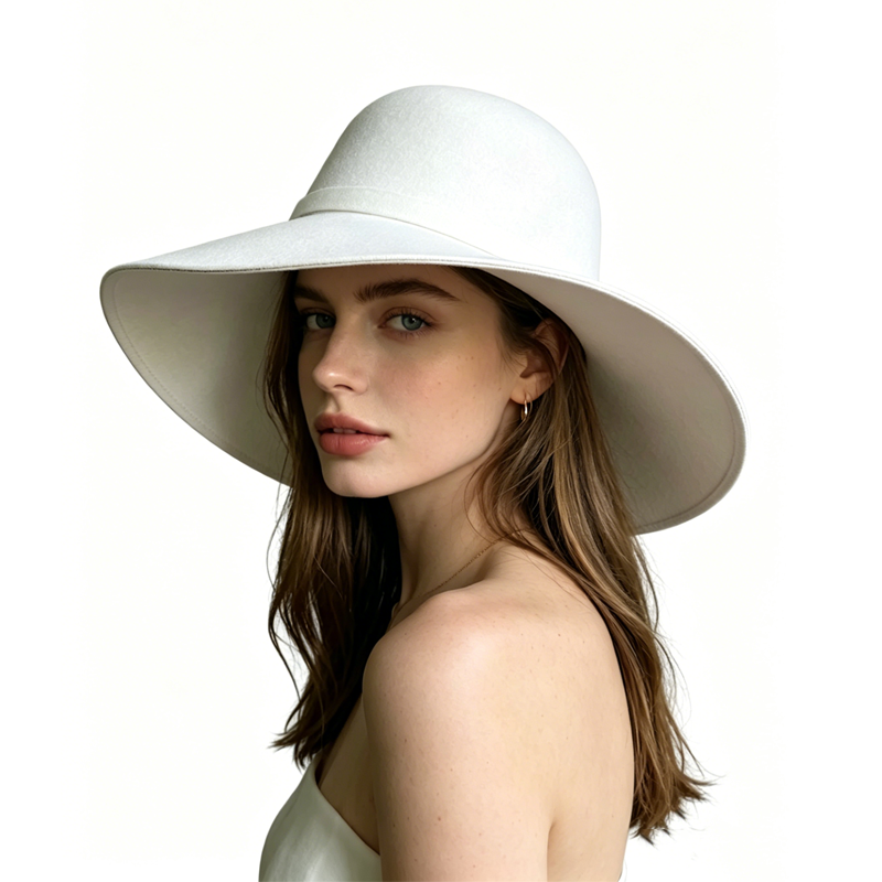 White Dome-shaped Ladies' Hat  - Hat Floppy Wide recensione e prezzo