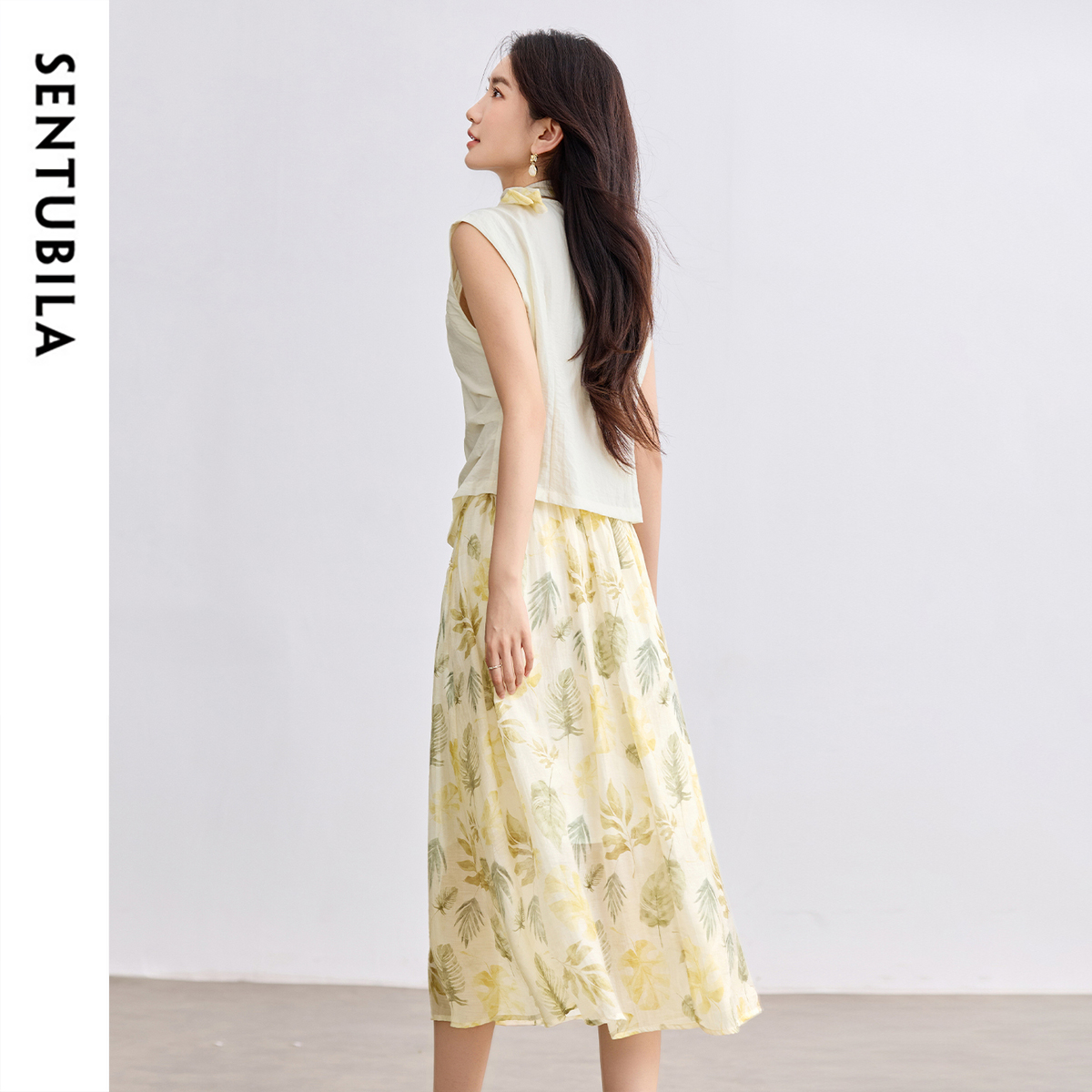SENTUBILA Elegant Skirt Holida - Midi Skirt Floral recensione e prezzo