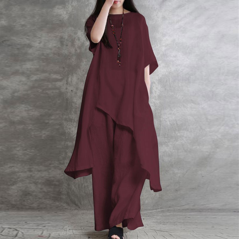 Women's Cotton Linen 2-piece S - Linen Pant Wide recensione e prezzo