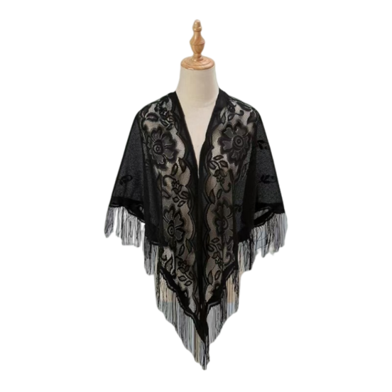 Floral Lace Shawl Wrap Women E - Kimono Sheer Floral recensione e prezzo
