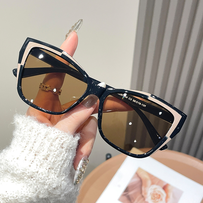 Women Color Block Cat Eye Eyeg - Sunglasses Cat Eye recensione e prezzo