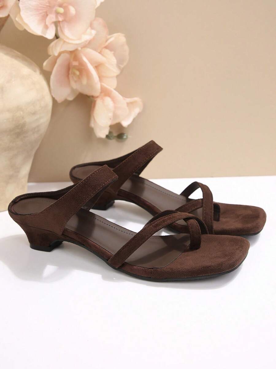 Womens Strappy Low Block Heel  - Sandal Strappy Heeled recensione e prezzo
