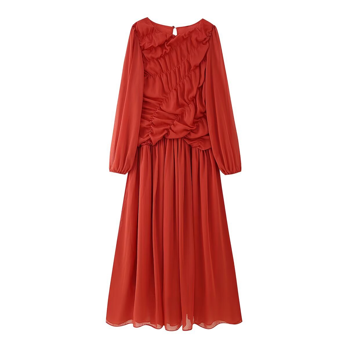 Autumn Long Sleeve Dresses 202 - Linen Dress Wrap recensione e prezzo