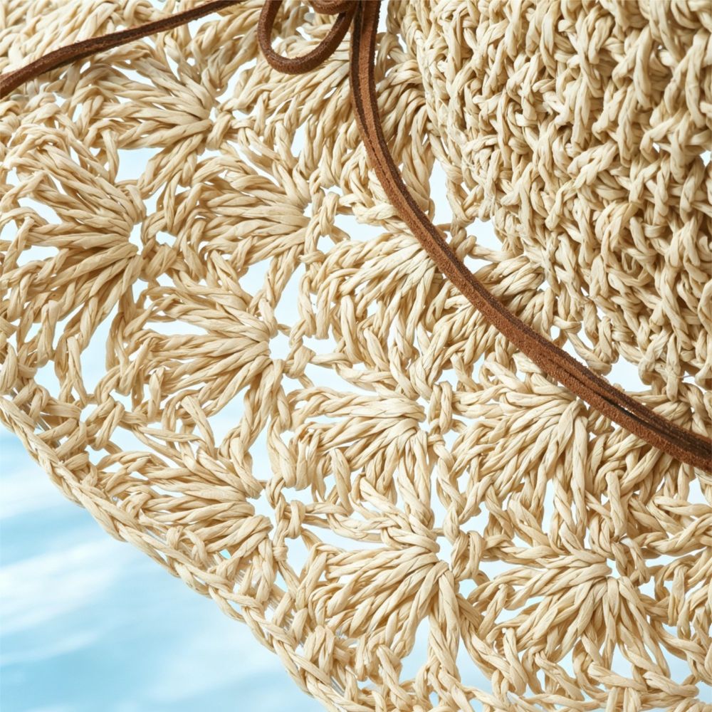 Handwoven Crochet Straw Hat Wi - Hat Floppy Wide recensione e prezzo