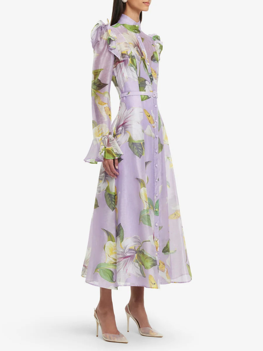 TWOTWINSTYLE Printing Spliced  - Linen Dress Wrap recensione e prezzo