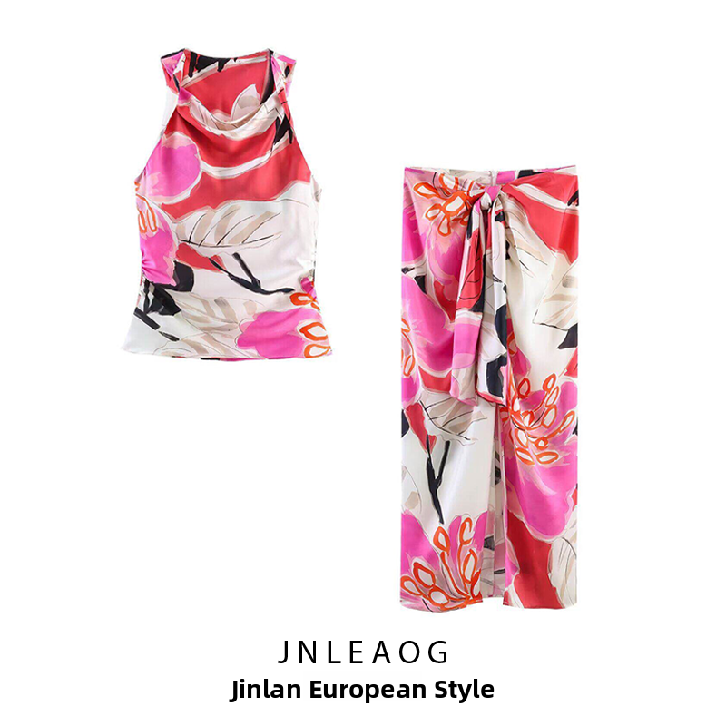 JNLEAOG Summer New Women's Sil - Midi Skirt Floral recensione e prezzo