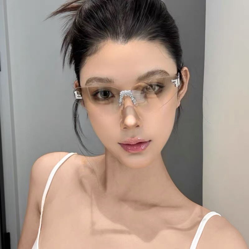 Women's Sexy Cat Eye Rimless R - Sunglasses Cat Eye recensione e prezzo