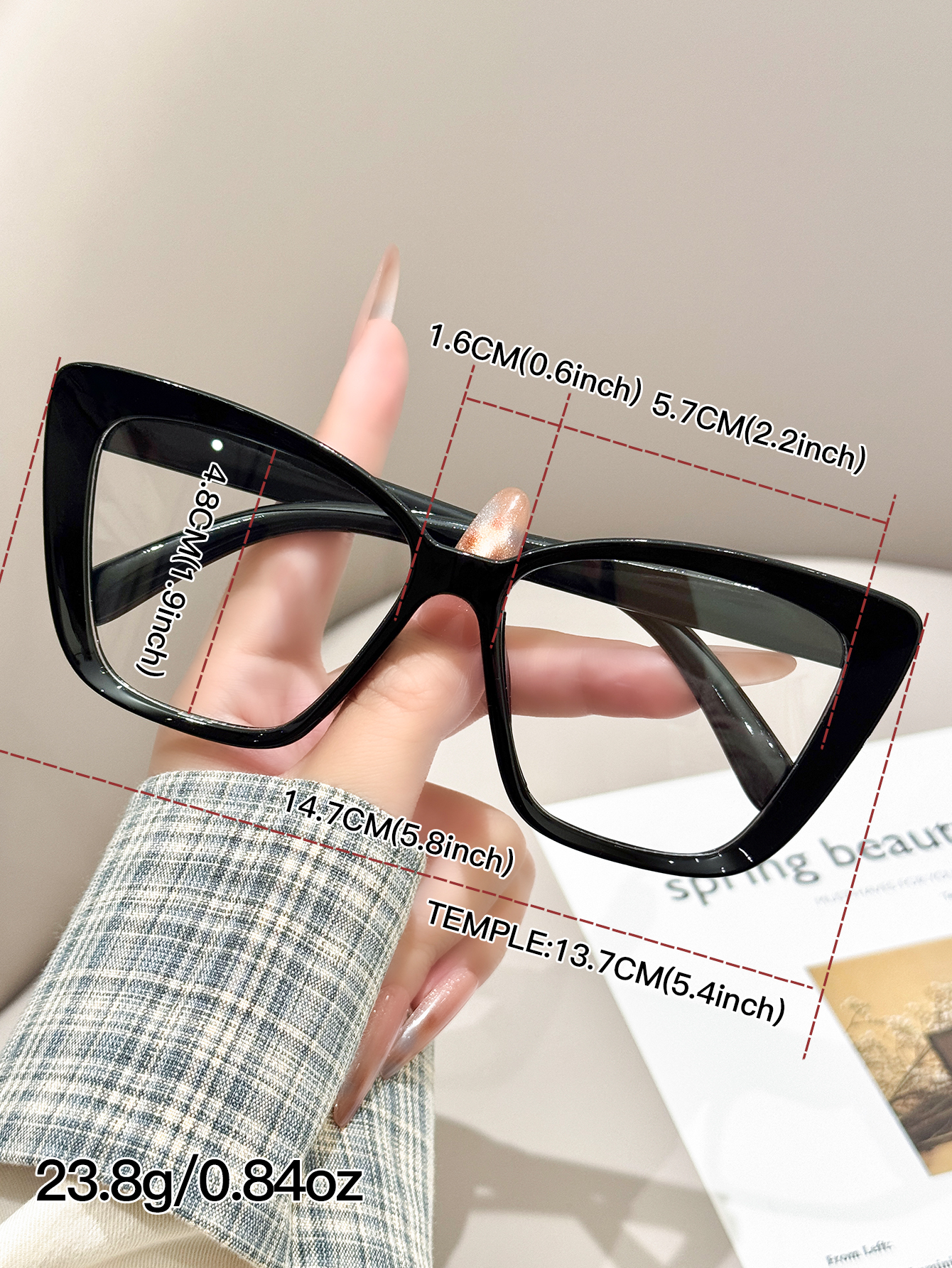 1pc daily fashionable black ca - Sunglasses Cat Eye recensione e prezzo