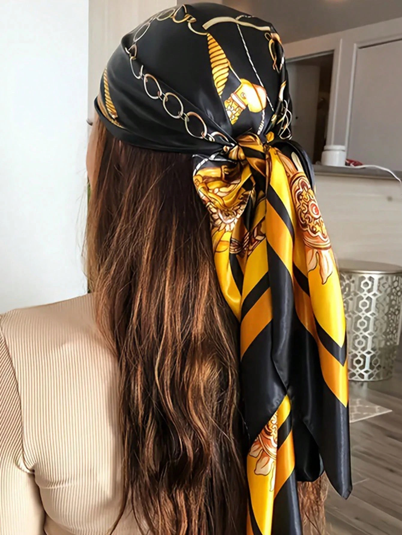 Luxury 90*90CM Vintage Chain P - Headband Summer Knit recensione e prezzo