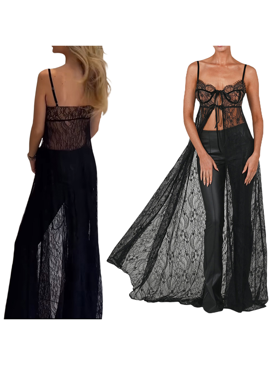 Women Lace Floral See Through  - Kimono Sheer Floral recensione e prezzo