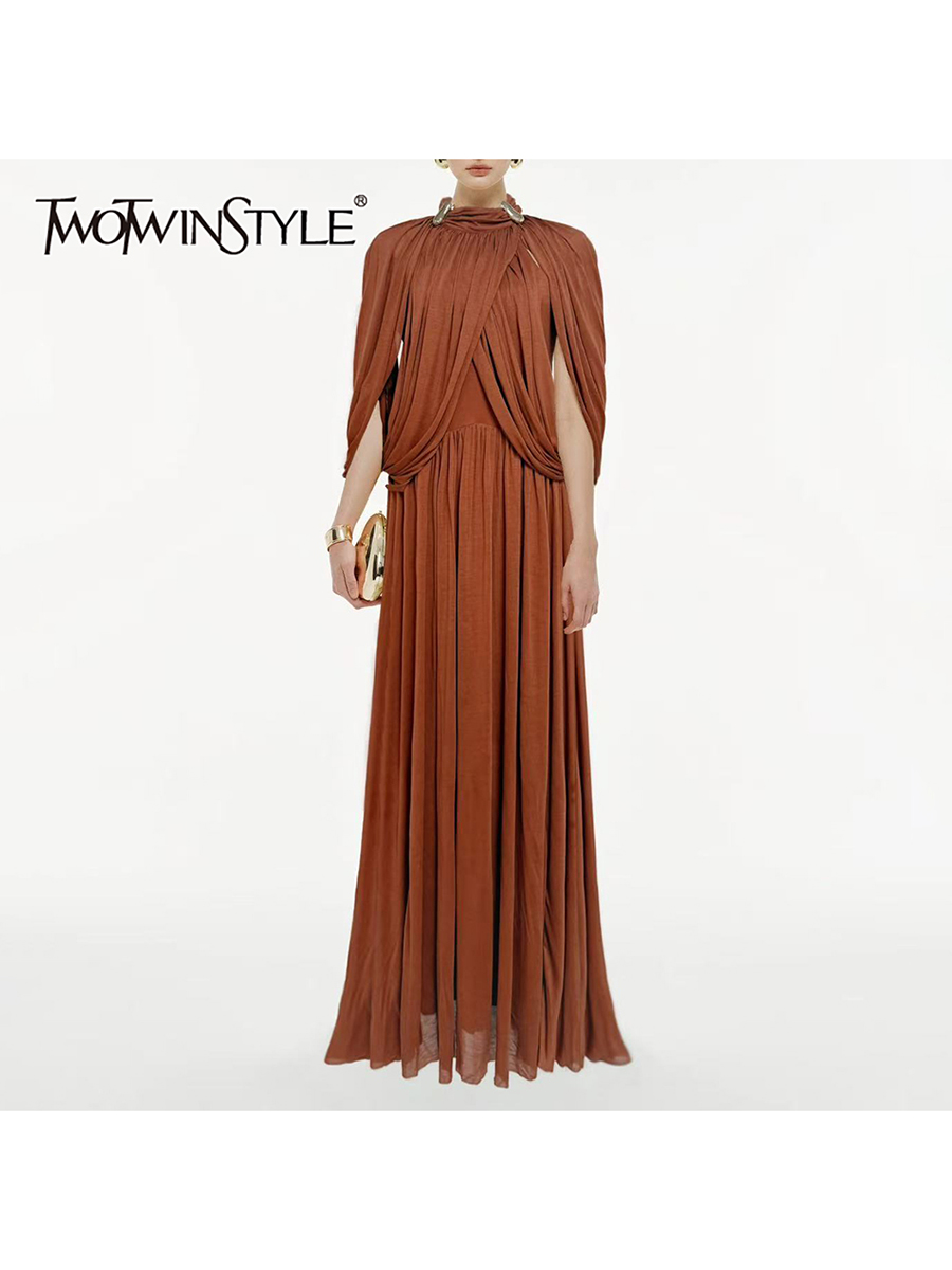 TWOTINSTYLE Fashion Spliced Fo - Linen Dress Wrap recensione e prezzo