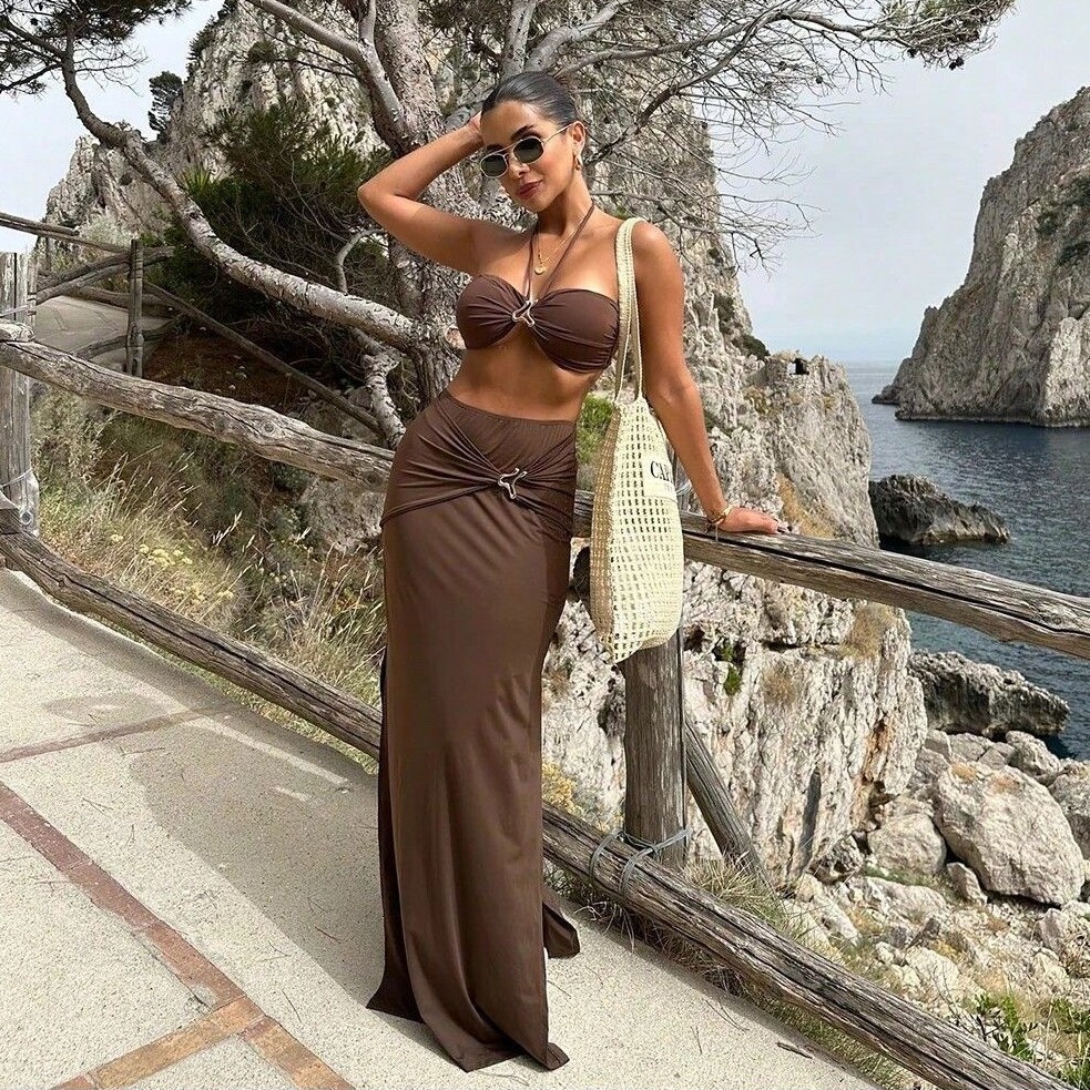 Women Sleeveless Tankini Bikin - Swimsuit Bikini Ruched recensione e prezzo