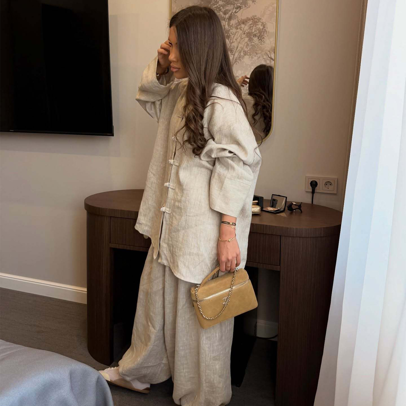 New Vintage Chinese Style Co O - Linen Pant Wide recensione e prezzo