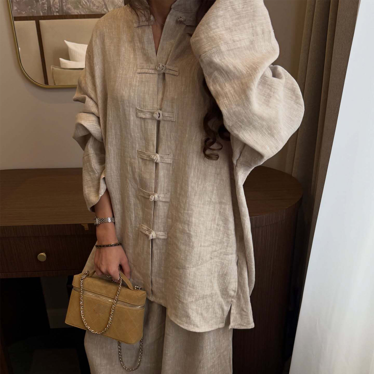 New Vintage Chinese Style Co O - Linen Pant Wide recensione e prezzo
