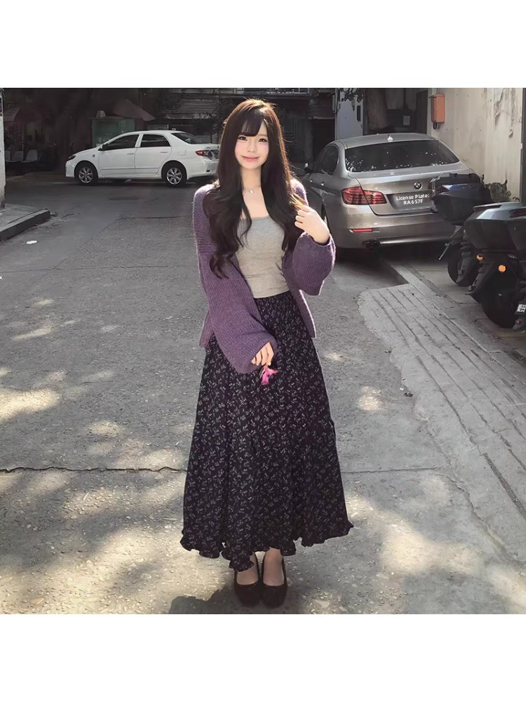 plus Size Women's High Waist F - Midi Skirt Floral recensione e prezzo